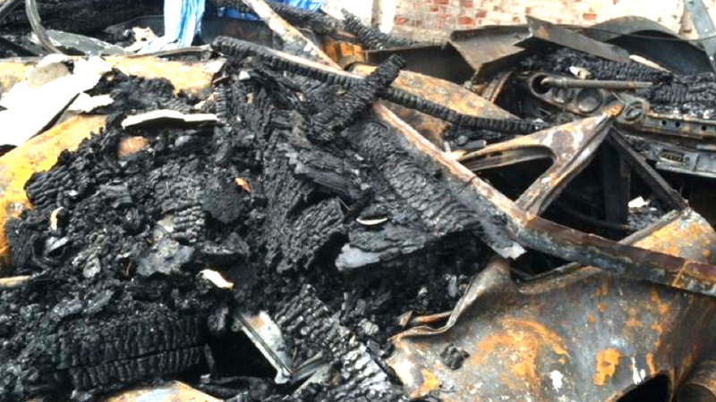 Illustration for article titled Here's The Aftermath Of Last Week's Devastating $2 Million Classic Car Fire